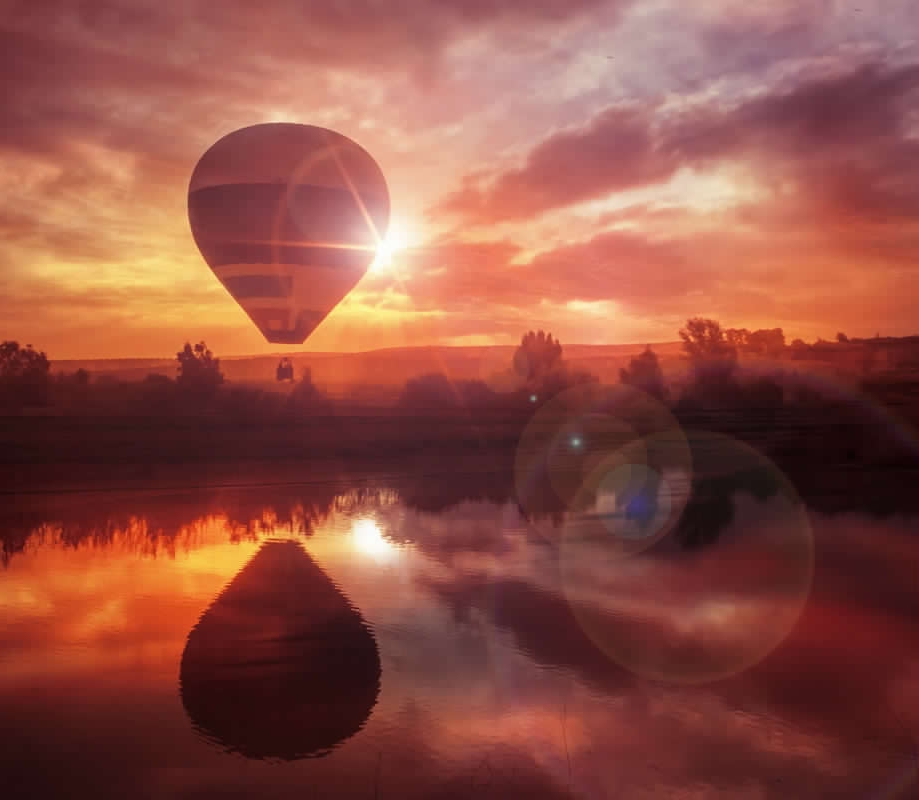 Sunset Hot Air Balloon2