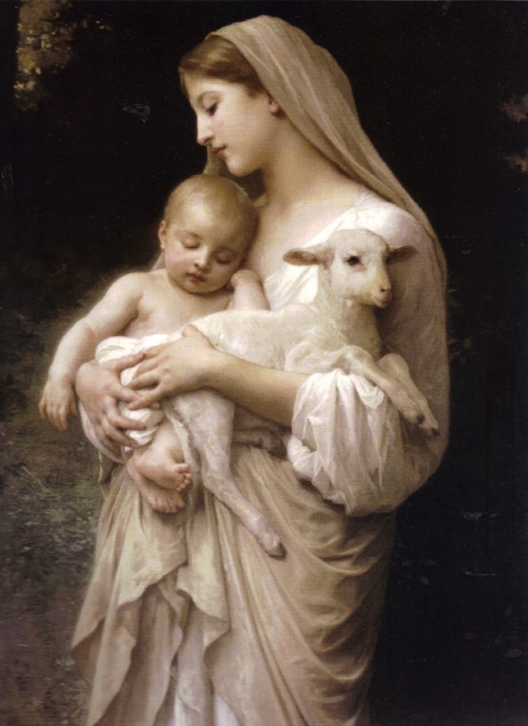 virgin-mary-holding-lamb